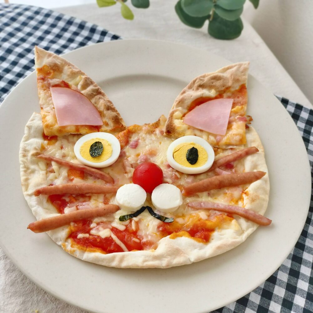 猫ちゃんピザのレシピ