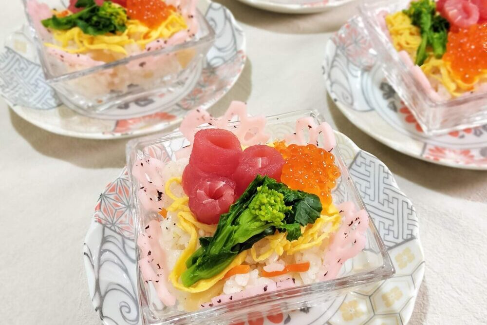 花れんこんカップ寿司の作り方