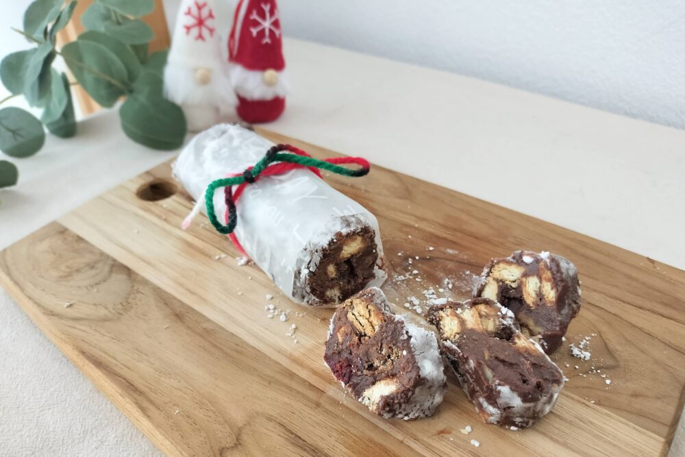 クリスマスに簡単チョコサラミ