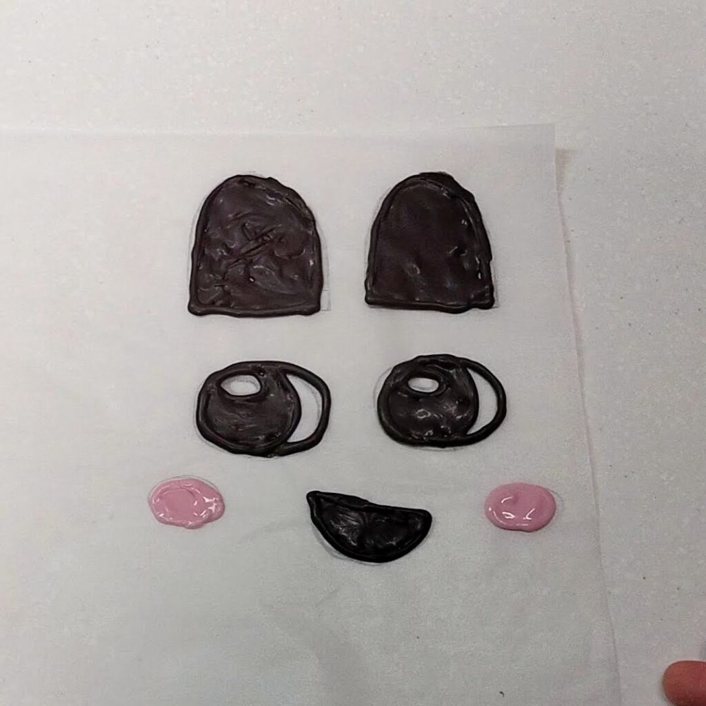 たまごっちまめっちケーキ用チョコパーツ