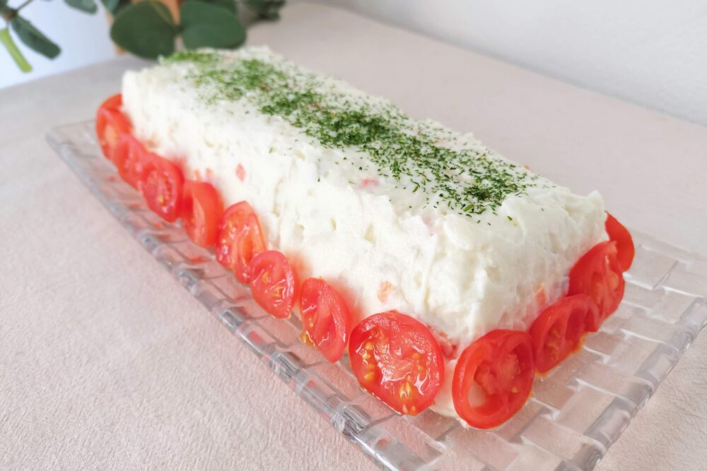 業スーの大量ポテサラでポテサラケーキ