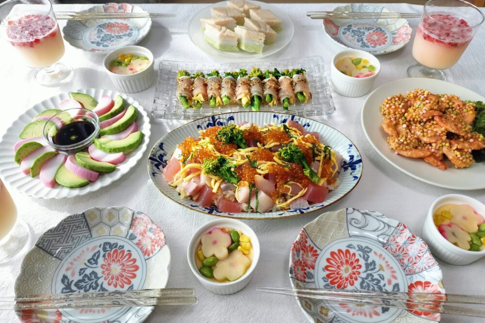 ひな祭りちらし寿司献立