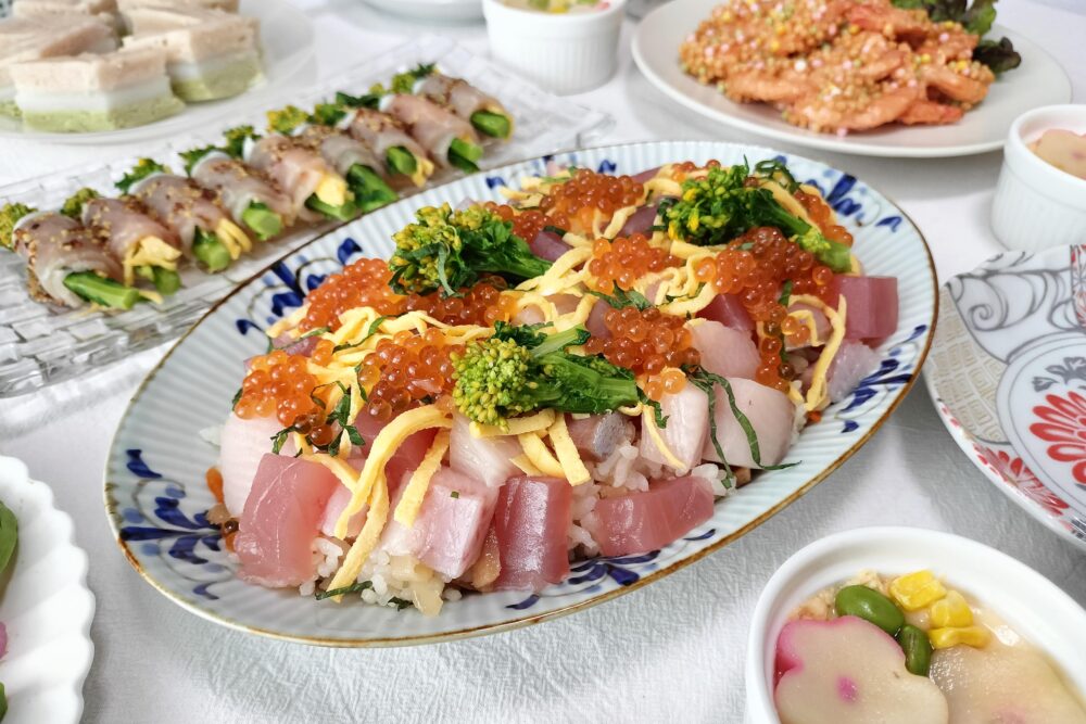 ちらし寿司の献立