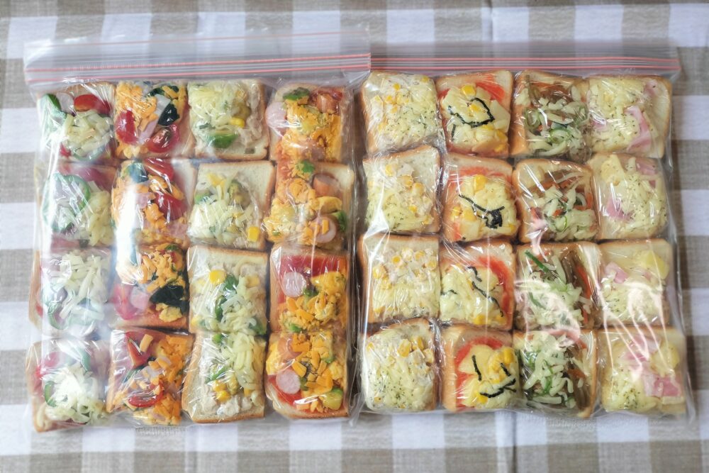 冷凍食パンを大量にストック保存