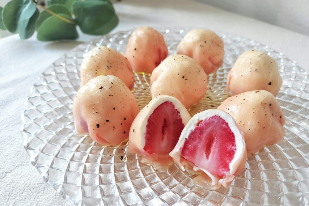 生ハムクリームチーズいちご大福