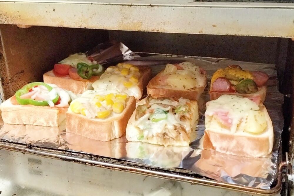 冷凍トーストをトースターで温める