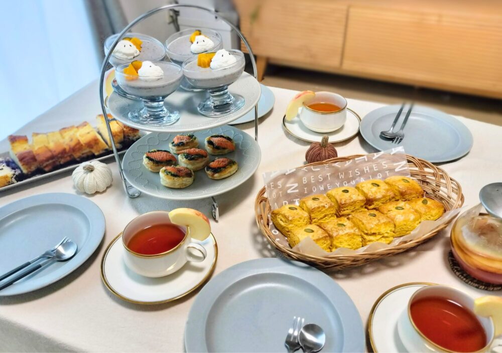 ハロウィン持ち寄りお茶会全体